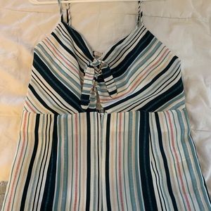 Multi Color Striped Jumpsuit